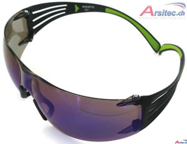 3M SecureFit 400 Schutzbrille grau getönt/blau verspiegelt