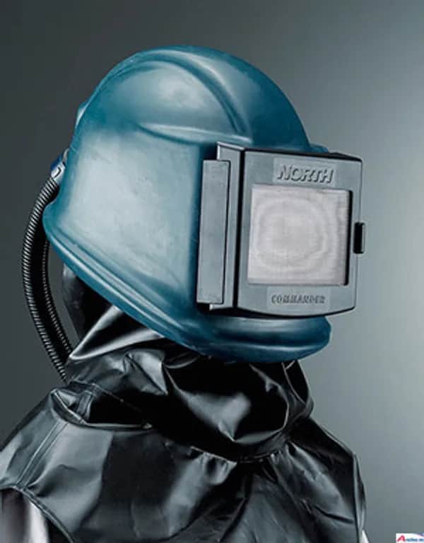 COMMANDER Sandstrahlschutzhelm Leder