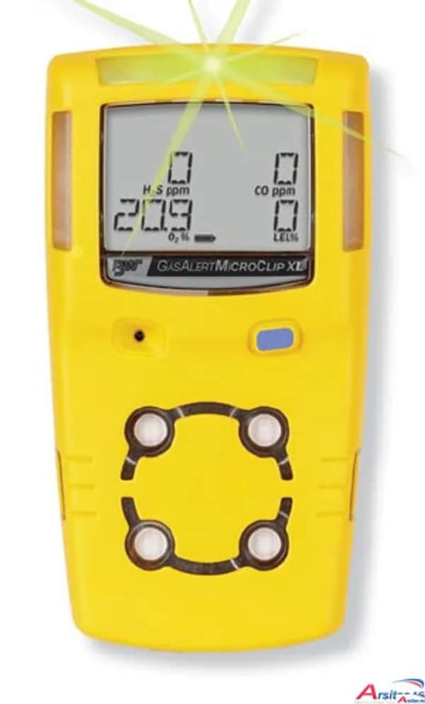 Gasmessgerät GasAlertMicroClip XL EX-OX-H2S-CO 4-Gasdetektor