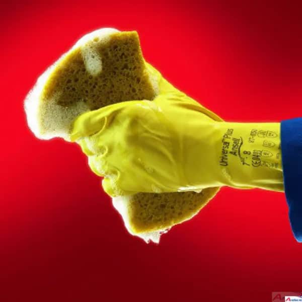 Chemiehandschuh UNIVERSAL Plus Handschuh 87-650 Naturgummi gelb