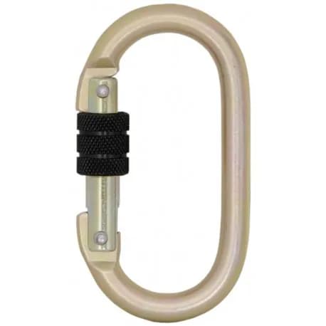 Karabiner mit Schraubverriegelung aus Stahl (18 mm Schnapperöffnung) Keylock