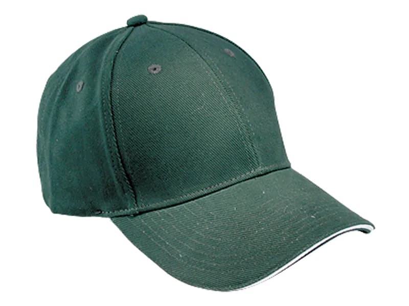 US-Mütze Orlando, waldgrün/beige, 6 pa