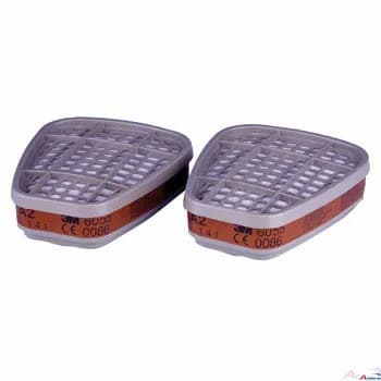 3M 6055 A2 Filter braun /Box mit 8 Stück