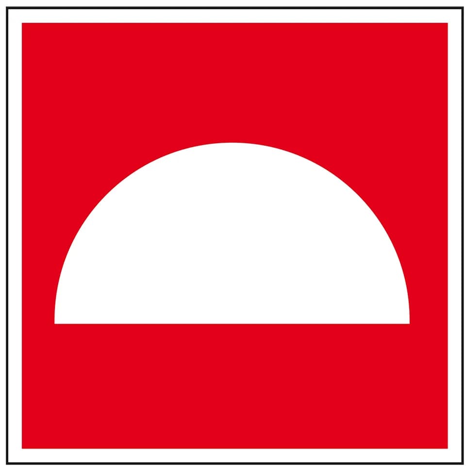 Brandbekämpfung, 150x150mm, Selbstklebefolie