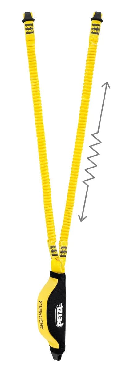 Petzl ABOSRBICA-Y MGO L59 80cm Bandfalldämpfer mit Gerüstkarabiner