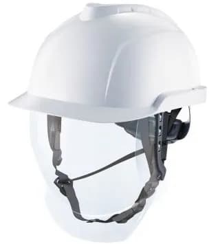 MSA V-Gard® 950 Premium Industrie- & Elektrikerhelm mit integriertem Visier, weiss