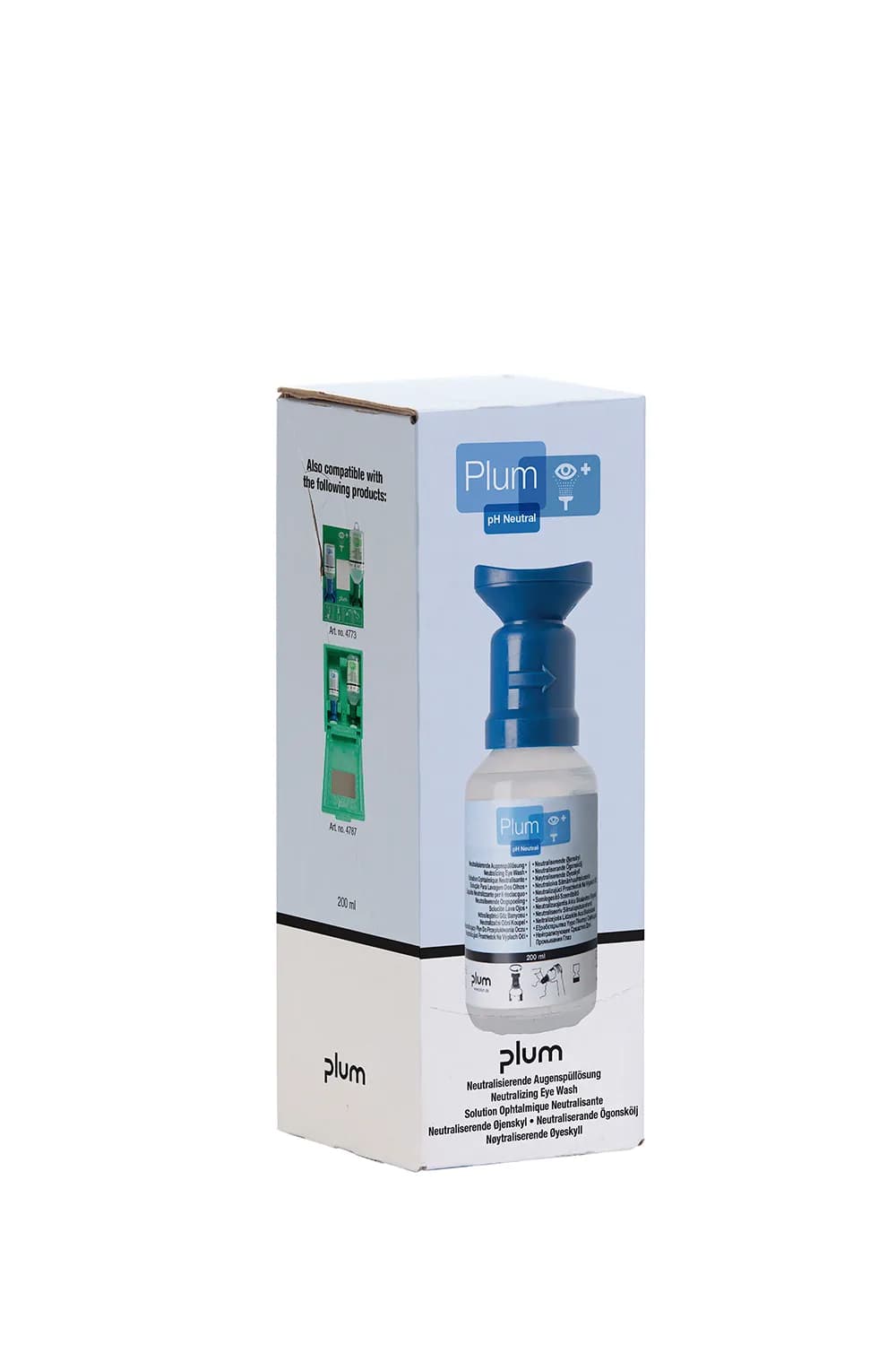 PLUM 200ml pH Neutral Augenspülflasche im Einzelkarton