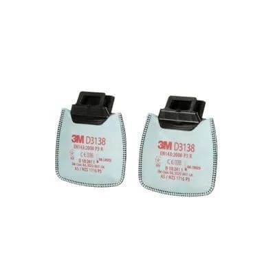 3M™ Secure Click™ Partikelfilter D3138 P3 R mit Aktivkohle zur HF-800