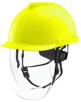 MSA V-Gard 950 Helm Neongelb unbelüftet, integr. Visier
