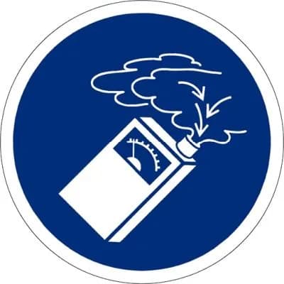 Gasdetektor benutzen, Ø 200mm, Kunststoff