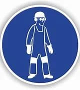 Körperschutzmittel benutzen, Ø 200mm, Selbstklebefolie