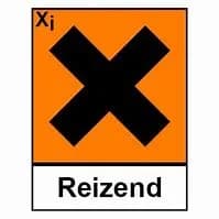 Gefahrstoffaufkleber Reizend, 150x210mm, Selbstklebefolie