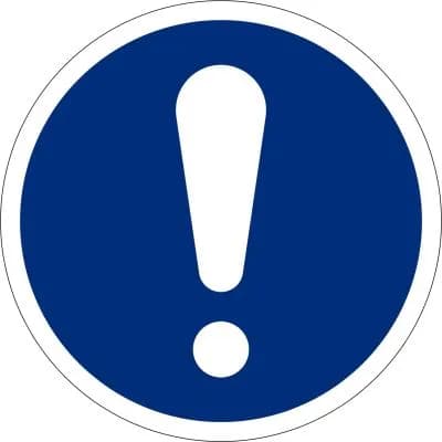 Allgemeines Gebot, Ø 200mm, Kunststoff