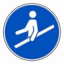 Handlauf benutzen, Ø 200mm, Selbstklebefolie