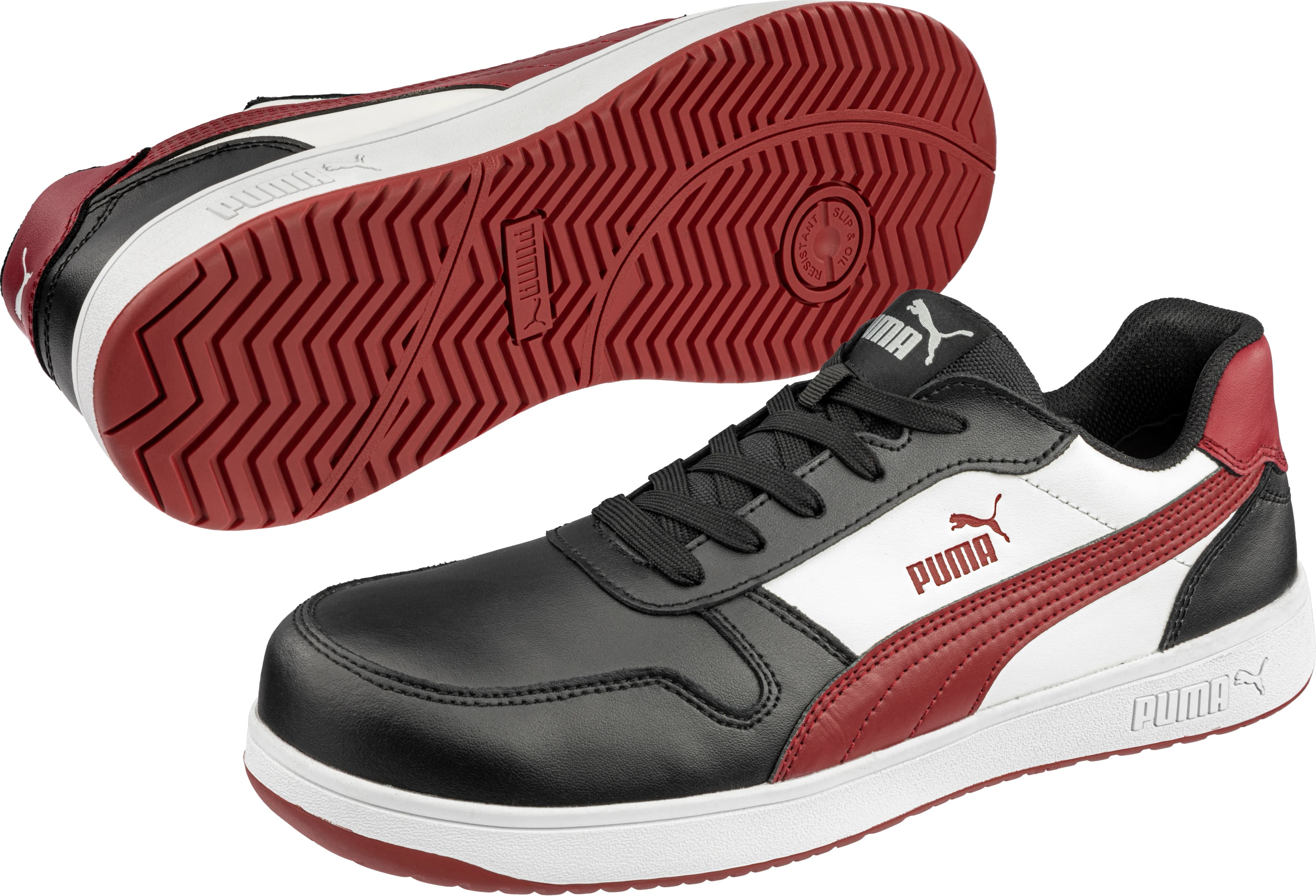Puma FRONTCOURT BLK/WHT/RED LOW S3L ESD FO HRO SR