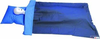 DMT Ambulanzdecke blau metallisiert 110 x 190 cm