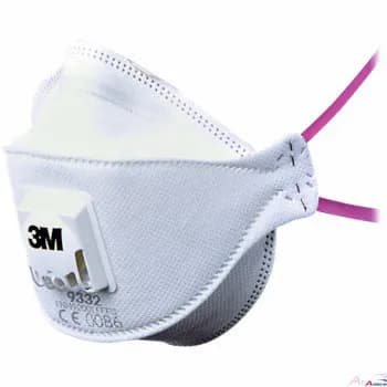 3M 9332 FFP3 Faltmaske mit Ausatemventil /Box mit 5 Stück