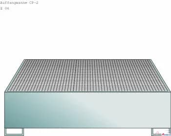 Sicherheits-Auffangwannen CP-2 Masse: 2190 x 1300 x 500