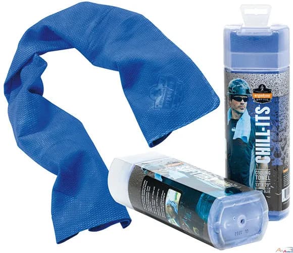 Kühlendes Tuch - Blau 33x75cm