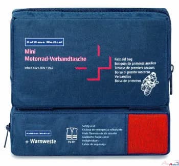 MINI Motorrad Verbandtasche COMBI mit Warnweste
