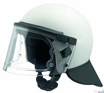 Polizeihelm P100F Weiss-matt RAL 9010
