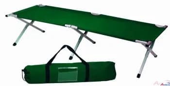 TYROL Krankenbett, zerlegbar in Nylontasche grün