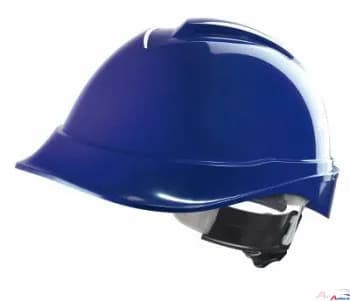 MSA V-Gard 200 Helm blau ABS belüftet /Fas-Trac III