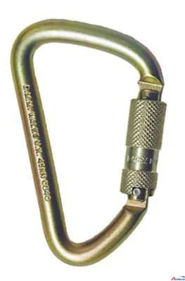 MSA Steel autolock carabiner, 22 mm gate