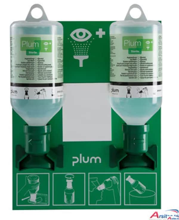 PLUM 500 WS-2 Augenspül-Wandstation / 2x 500 ml
