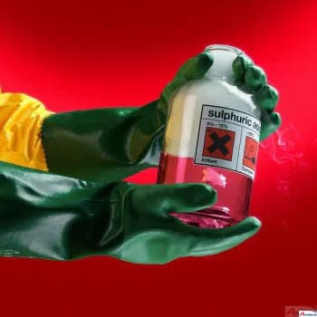 Chemiehandschuh SCORPIO 08-354 Neopren-Beschichtung grün 35 cm