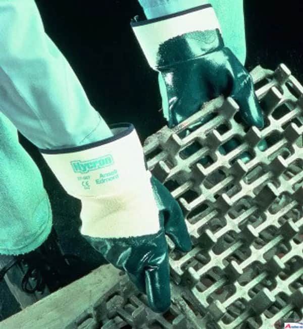 HYCRON Handschuhe 27-607 Nitril-teilbeschichtet m. Stulpe