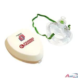 Taschenmaske in Kunststoffetui