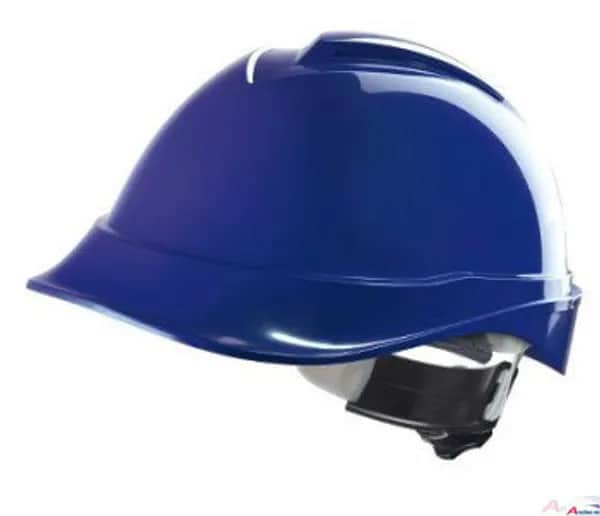 MSA V-Gard 200 Helm blau ABS belüftet /Fas-Trac III