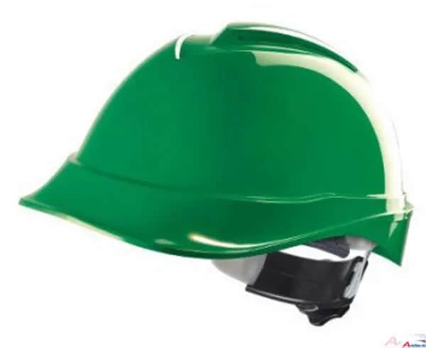 MSA V-Gard 200 Helm grün ABS belüftet /Fas-Trac III