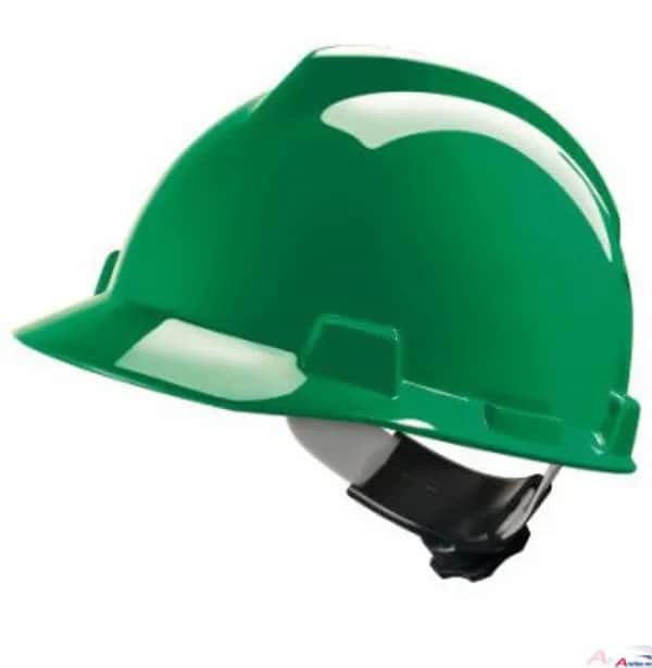 MSA V-Gard Schutzhelm grün /Fas-Trac III